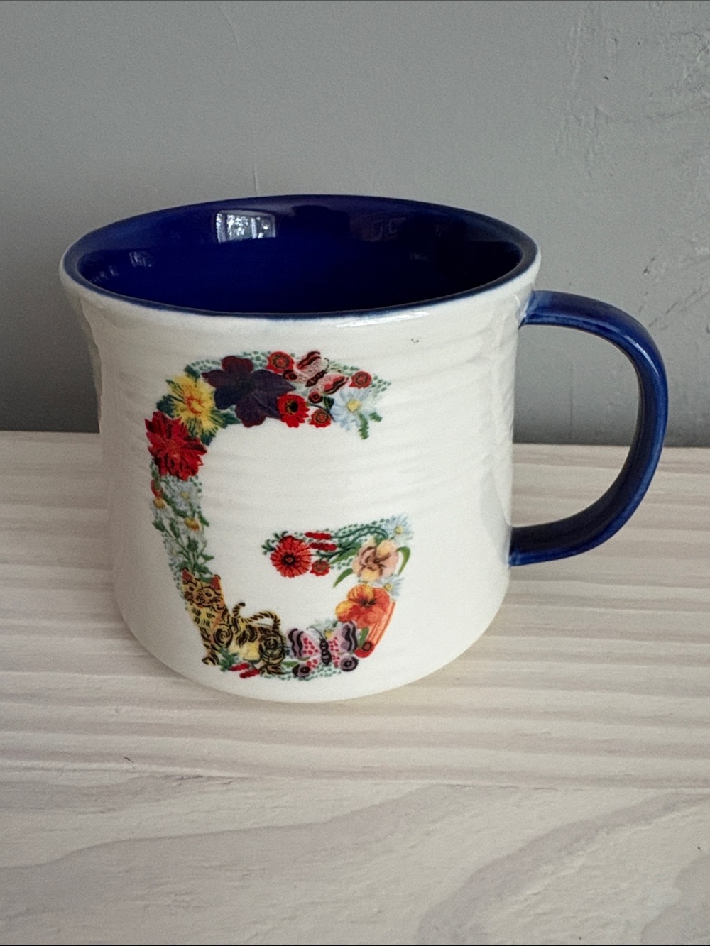 Nathalie Lete Letter "G" Bouquet
Monogram Initial Mug Anthropologie